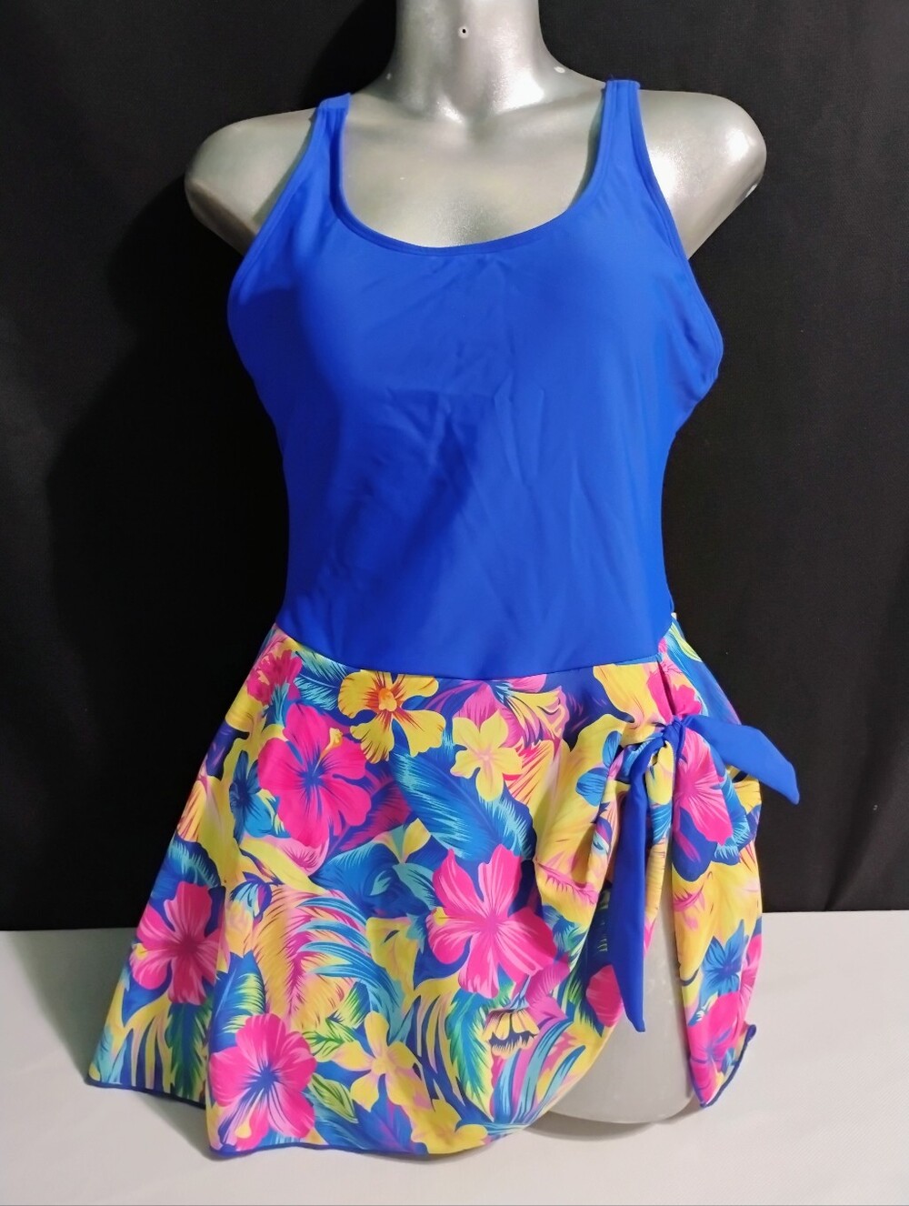 Unbranded Multicolor Floral Sz L ? Swim Dress Bathing Suit